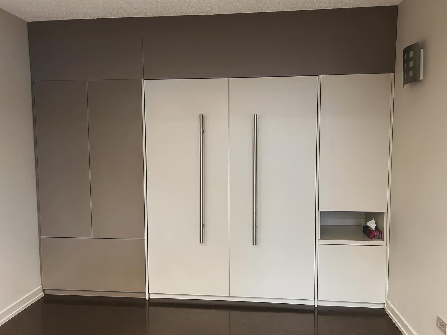 Modern Two Tone Double Murphy Bed